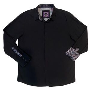 Purple Haze Properties by Rock Roll n Soul Embroidered Button Down Shirt 2XL